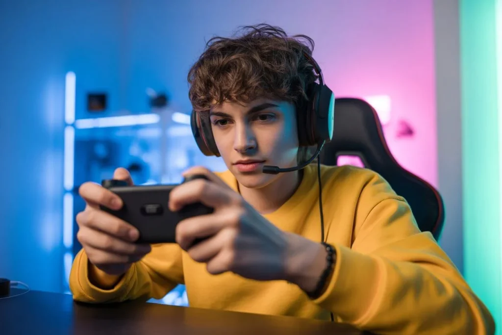 AZ Screen Recorder: The Complete Guide to Android's Best Screen Recording App 6 Mobile gamer recording gameplay with AZ Screen Recorder on smartphone